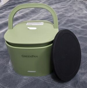 GREENPAN Electric Lunch Box, 600 mL/20.3 oz., Sage Green